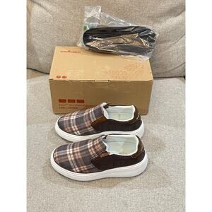 Orthocomfoot Women's Slip On Shoes with Arch Support  Platform Loafer 36